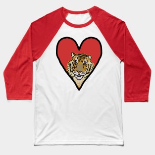 My Tiger Love on Valentines Day Graphic Baseball T-Shirt